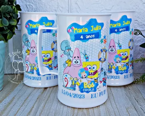 Copo Personalizado 300ml - Bob Esponja