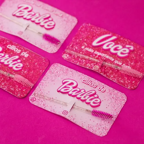 Escovinha para Cilios +tag Personalizada da Barbie