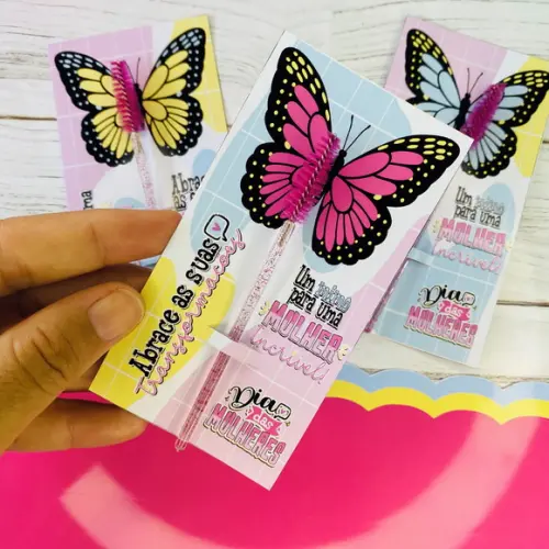 Escovinha para Cilios +tag Personalizada- Dia das Mulheres