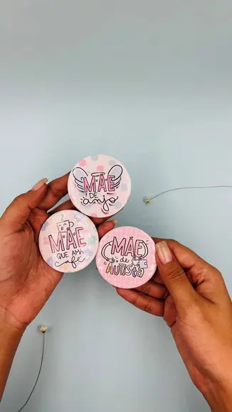 Espelho de Bolsa Personalizado - Dia das Mães