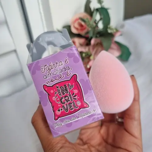 Esponja de Maquiagem Personalizada Dia da Mulher