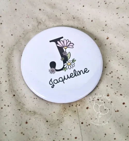 Espelho de Bolsa Personalizado com Nome