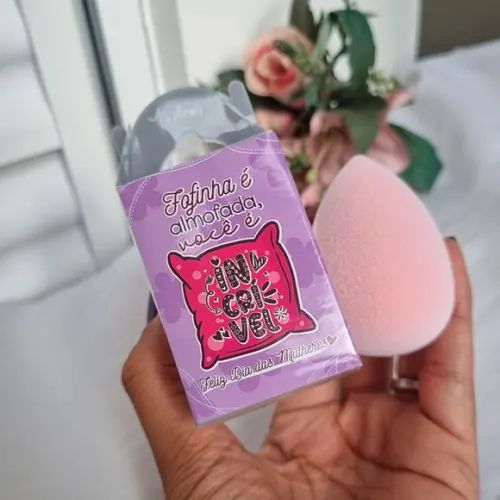 Esponja de Maquiagem Personalizada Dia da Mulher