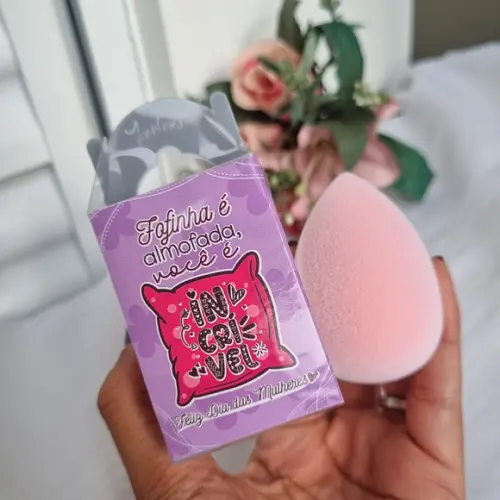Esponja de Maquiagem Personalizada Dia da Mulher