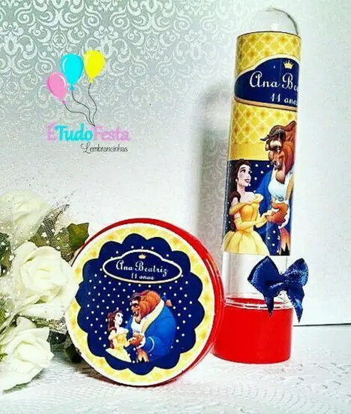 Kit a Bela e a Fera Personalizado 40 Peças