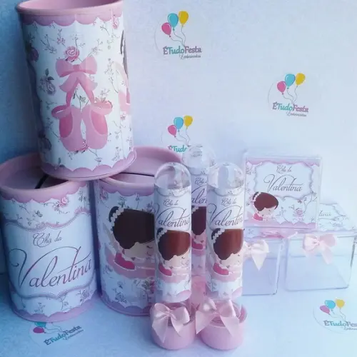 Kit Bailarina Personalizado 90 Peças