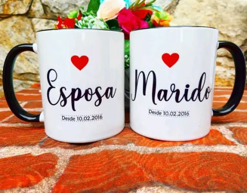 Kit Caneca Personalizada para Casal