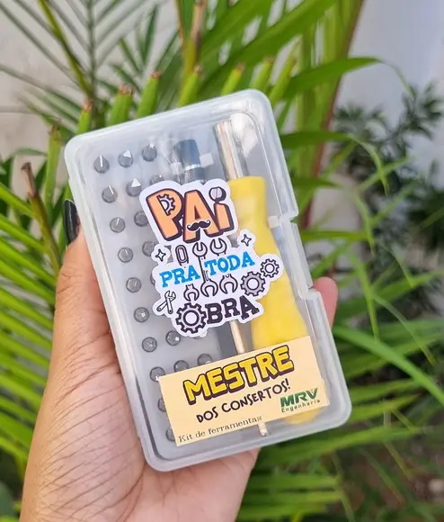 Kit Chave de Fenda Dia dos Pais Personalizada