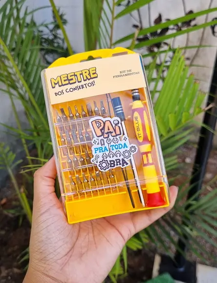 Kit Chave de Fenda Dia dos Pais Personalizada