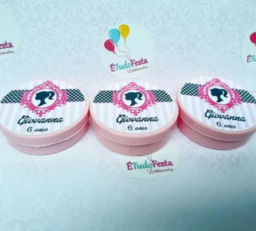 Kit Festa Infantil Barbie Personalizado Luxo com 60 Peças