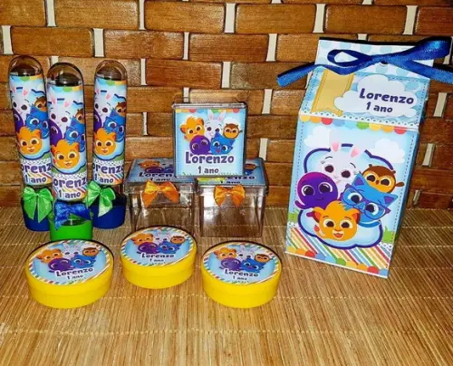 Kit Festa Bolofofo Personalizado 40 peças - Lembrancinhas Infant