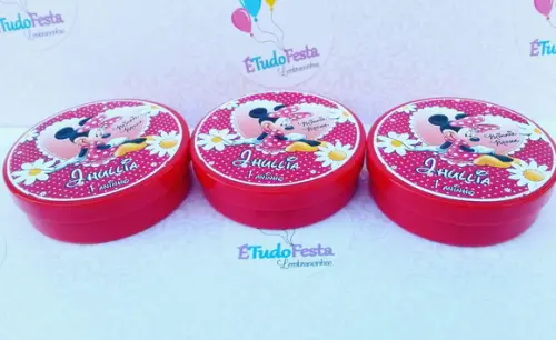 Kit Minnie Vermelha 40 Peças