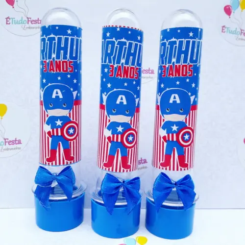 Kit Personalizado Capitão América 30 Peças