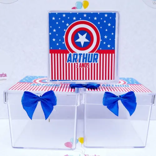 Kit Personalizado Capitão América 30 Peças