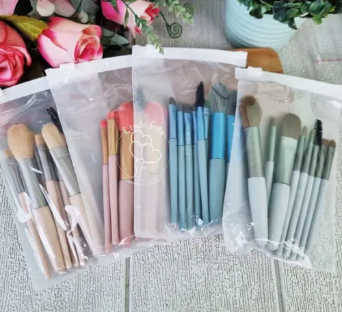 Kit Pincel de Maquiagem + Cartão para Dia das Mães