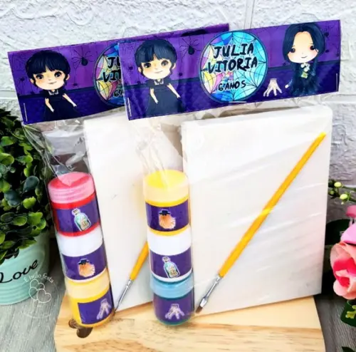 Kit Pintura em Tela - Wandinha