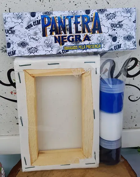 Kit Pintura em Tela - Pantera Negra