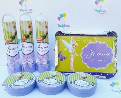 Kit Sininho Tinkerbell Personalizado - 60 Unidades