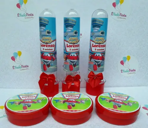 Kit Super Wings Personalizado 20 Peças