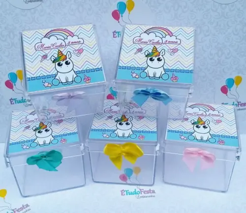 Kit Unicórnio Baby 60 Peças