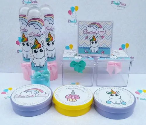 Kit Unicórnio Baby 30 Peças