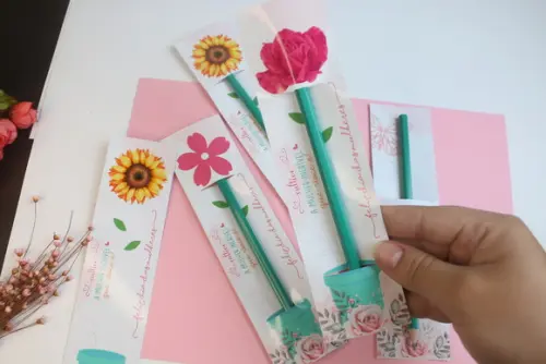Lápis na Tag Personalizado Dia da Mulher