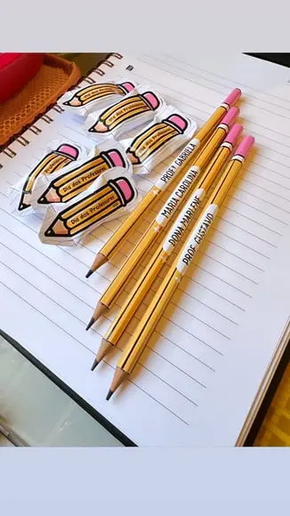 Lápis Personalizado Dia dos Professores