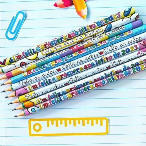 Lápis Personalizado Volta as Aulas