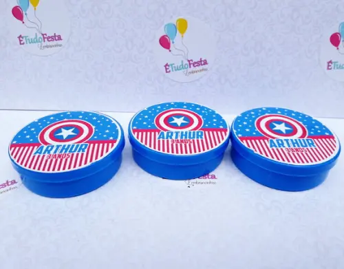 Latinha Personalizada Capitão América