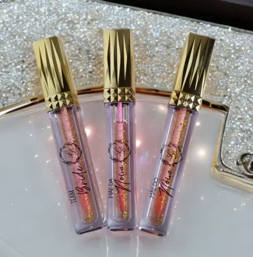 Lip Gloss de Luxo com Nome Individual para Casamento