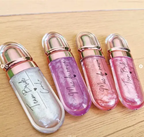 Lip Gloss Labial Casamento Personalizado com Nome Individual
