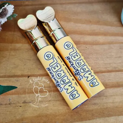 Lip Gloss Labial de Luxo Personalizado Setembro Amarelo