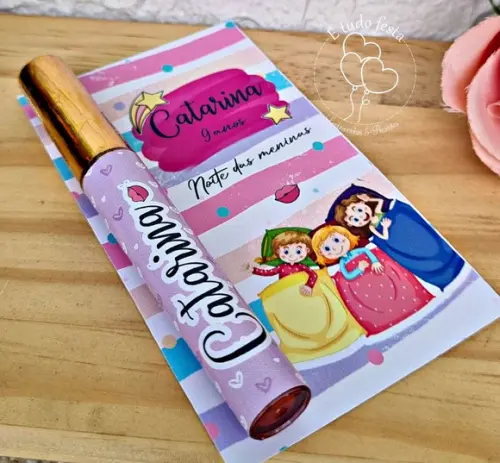 Lip Gloss Labial Personalizado Festa do Pijama