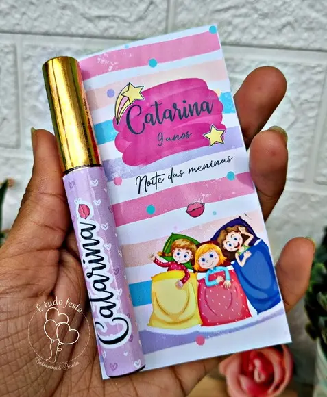 Lip Gloss Labial Personalizado Festa do Pijama