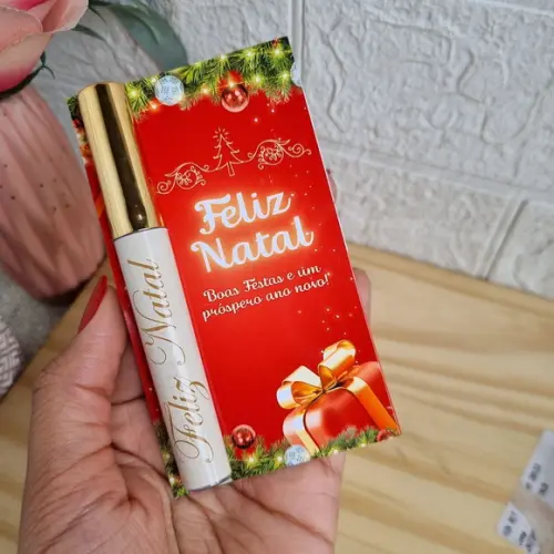 Lip Gloss Labial Personalizado Natal
