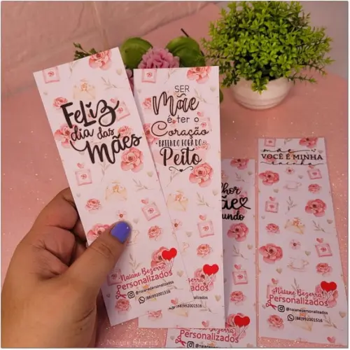 Marca Pagina Personalizado Dia das Mães