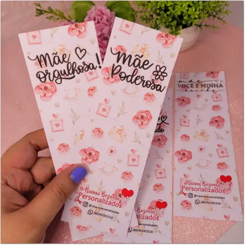 Marca Pagina Personalizado Dia das Mães