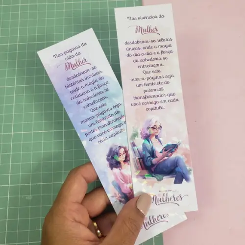 Marca Pagina Personalizado Dia das Mulheres