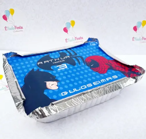 Marmitinha Personalizada Batman Vs Homem Aranha
