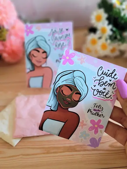 Máscara Skin Care + Card Dia das Mulher
