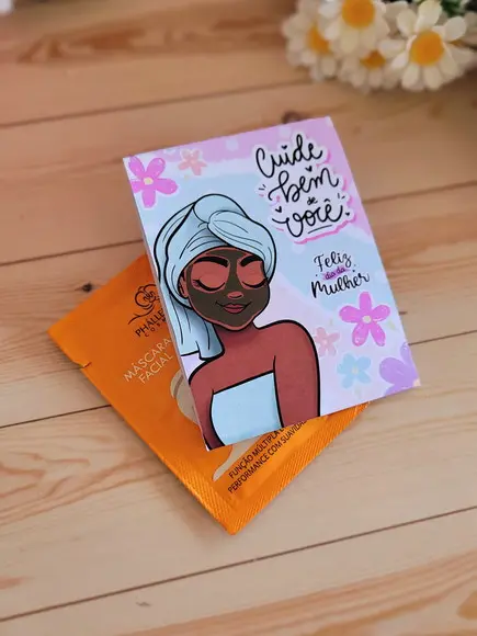 Máscara Skin Care + Card Dia das Mulher