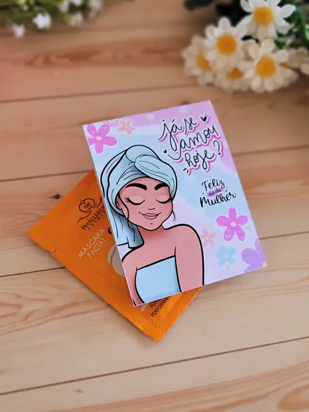 Máscara Skin Care + Card Dia das Mulher