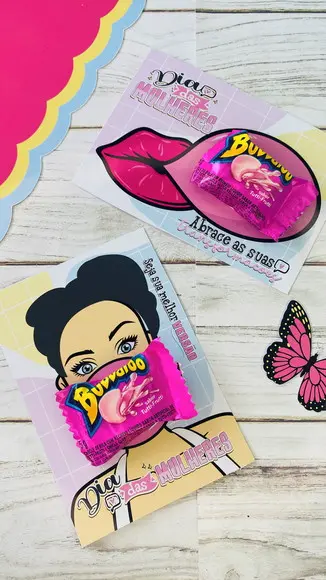 Mimo Card de Dia das Mulheres com Bubbaloo