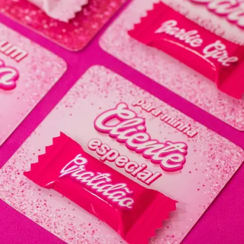 Mimo da Barbie Bala + Tag Personalizada para Clientes