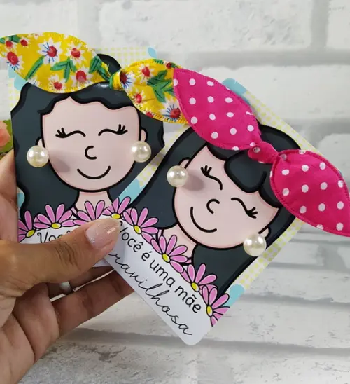 Mimo Xuxinha com Brinco e Tag Dia das Mães