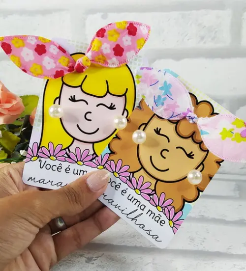 Mimo Xuxinha com Brinco e Tag Dia das Mães