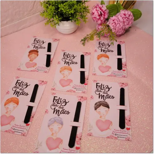 Mini Lixa de Unha Personalizado - Dia das Mães