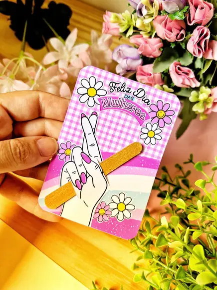 Mini Lixa de Unha Personalizado - Dia das Mulheres
