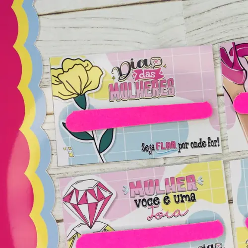 Mini Lixa de Unha Personalizado - Dia das Mulheres
