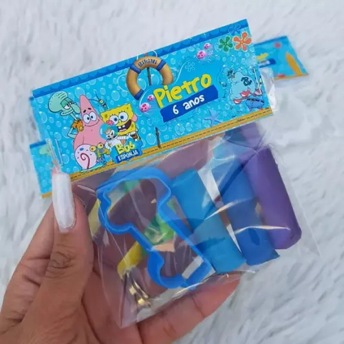 Mini Massinha Personalizada - Bob Esponja